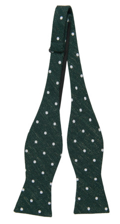 ONPOINT DARK GREEN self-tie bow tie