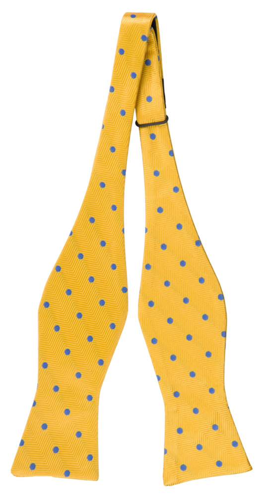 ONTHEDOT YELLOW self-tie bow tie