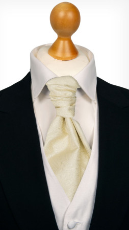 ORNATE CHAMPAGNE pre-tied cravat