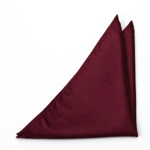 ORNATE DARK RED pocket square