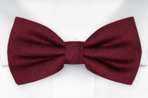 ORNATE DARK RED bow tie