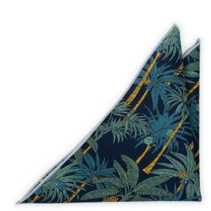 PALMISTRY DARK NAVY pocket square