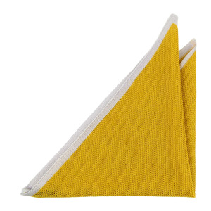 PURLEWISE LEMON YELLOW pocket square