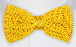 PURLEWISE LEMON YELLOW bow tie