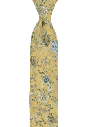 RAFINATO YELLOW skinny tie