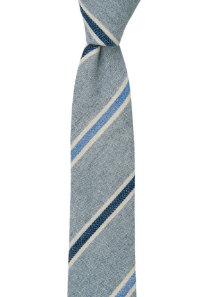 RIGHTASRAIN BLUE GREY skinny tie