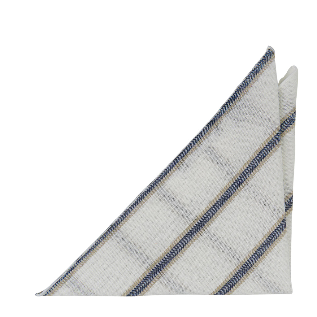 RIGHTASRAIN WHITE pocket square