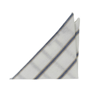 RIGHTASRAIN WHITE pocket square