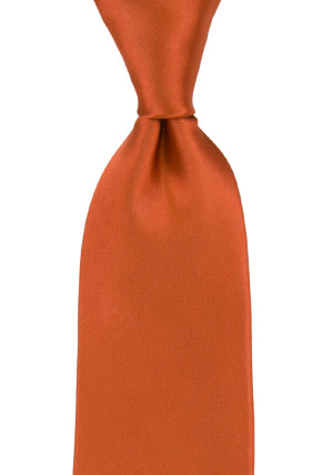 SATIN BRICK tie