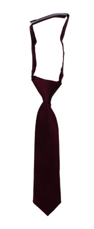 SATIN BURGUNDY boy's tie small pre-tied