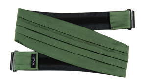 SATIN DARK SAGE cummerbund