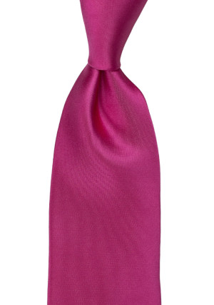 SATIN HOT PINK tie