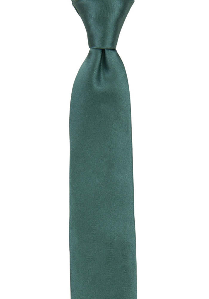 SATIN JUNIPER GREEN boy's tie medium