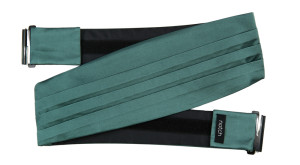 SATIN JUNIPER GREEN cummerbund