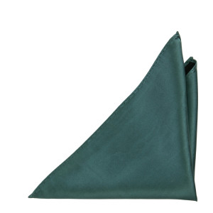 SATIN JUNIPER GREEN pocket square