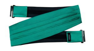 SATIN PERSIAN GREEN cummerbund
