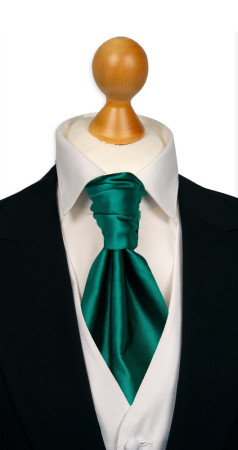 SATIN PERSIAN GREEN pre-tied cravat