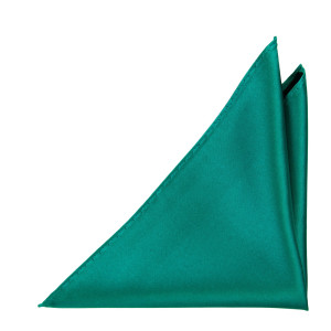 SATIN PERSIAN GREEN pocket square