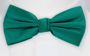 SATIN PERSIAN GREEN bow tie