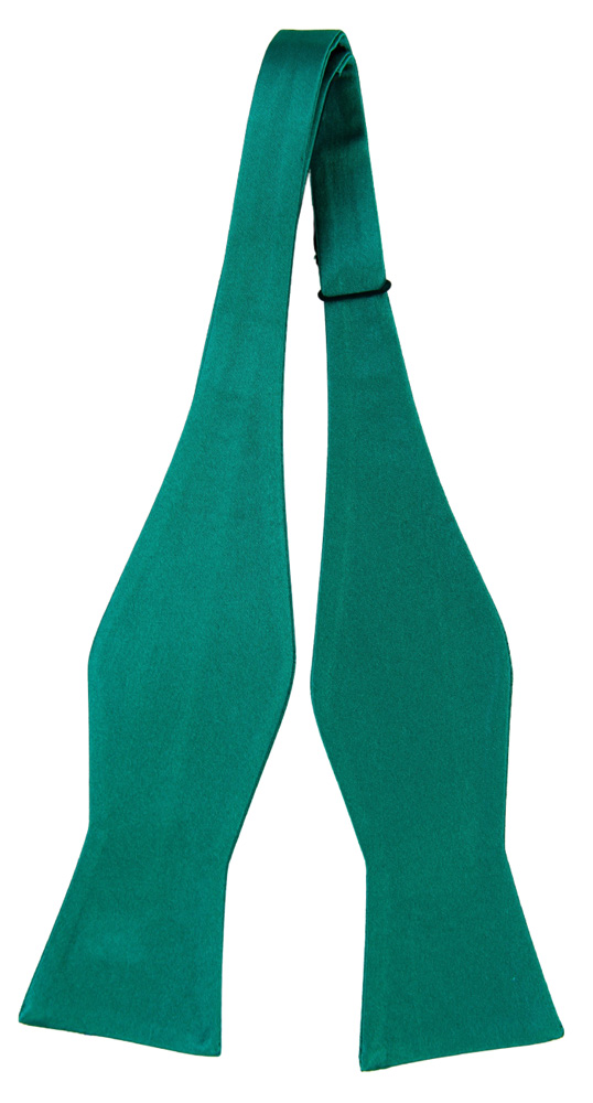 SATIN PERSIAN GREEN self-tie bow tie
