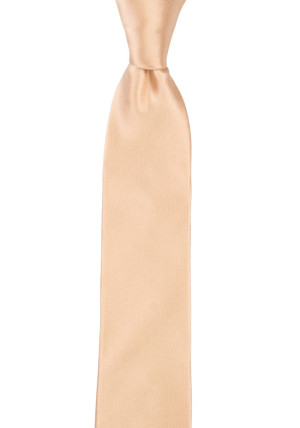 Satin Powder Peach boy's tie medium