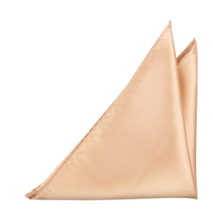 Satin POWDER PEACH pocket square