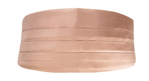 Satin ROSE GOLD cummerbund