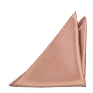 Satin ROSE GOLD pocket square