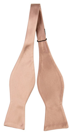 Satin ROSE GOLD self-tie bow tie
