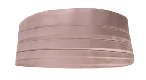 Satin ROSE TAUPE cummerbund