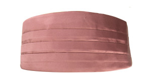 Satin ROSE WOOD cummerbund