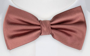 Satin ROSE WOOD bow tie