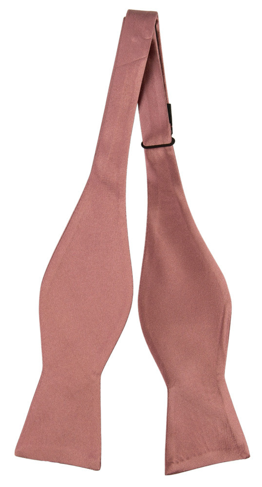 Satin ROSE WOOD self-tie bow tie
