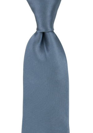 SATIN SLATE BLUE tie