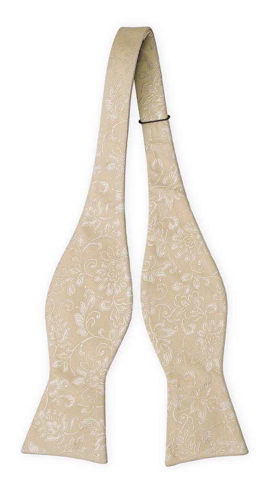 SAVETHEDATE CHAMPAGNE self-tie bow tie