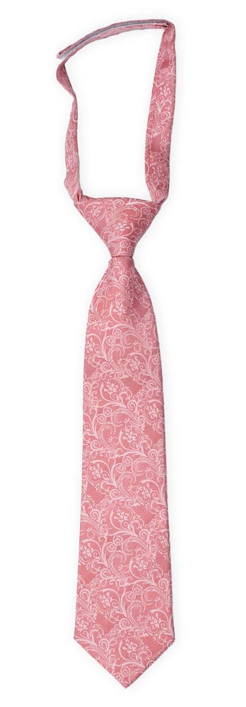 SCROLLER Vintage pink boy's tie small pre-tied