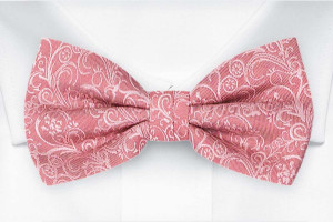 SCROLLER VINTAGE PINK bow tie