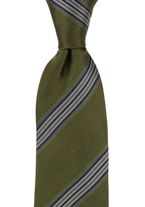 SERIOUSSTRIPES MOSS GREEN tie