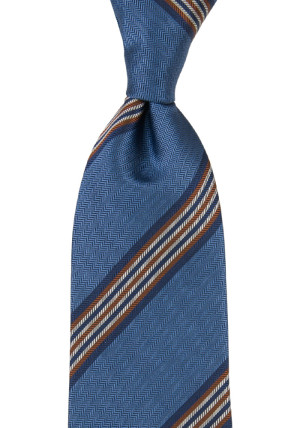 SERIOUSSTRIPES SLATE BLUE tie