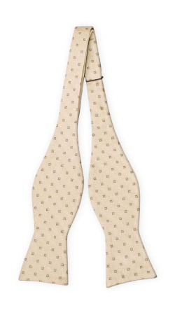 SETTLEDOWN CHAMPAGNE self-tie bow tie