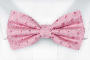 SETTLEDOWN LIGHT PINK bow tie