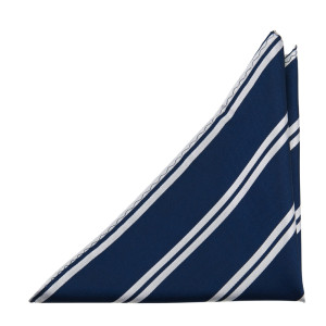 SIMPLYSTRIPED NAVY pocket square
