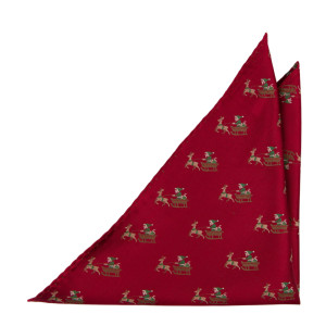 SLEIGHRIDER RED pocket square