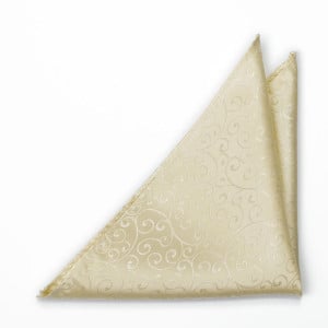 SNAZZY CHAMPAGNE pocket square