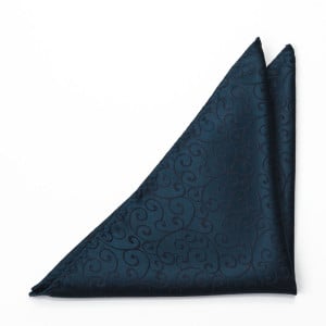 SNAZZY DARK BLUE pocket square
