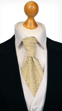 SNAZZY GOLD pre-tied cravat