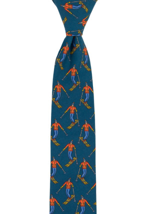 SNOWSLOPER BLUE skinny tie