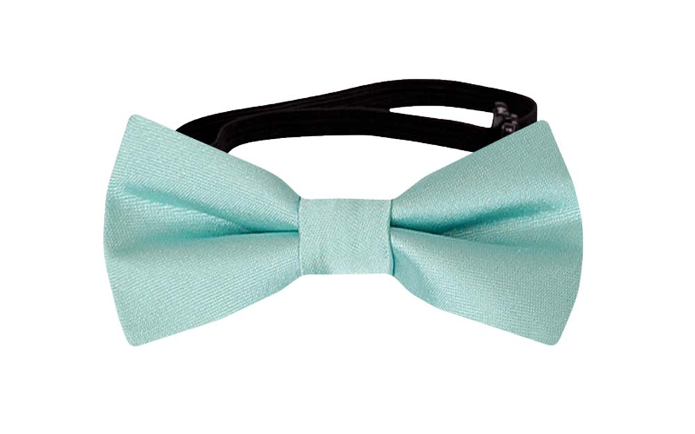 SOLID AQUAMARINE TURQUOISE baby bow tie