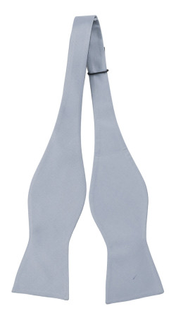 SOLID Baby blue self-tie bow tie