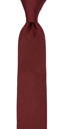 SOLID Burgundy skinny tie